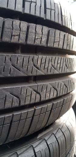 (2) 225/45/18 PIRELLI 99% TREAD BMW MERCEDES KIA TOYOTA CHEVY DODGE