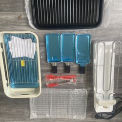 Indoor Electric BBQ Grill Set (Brand New/Broken Box)