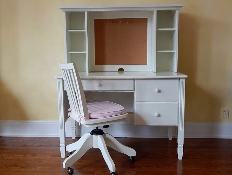 Pottery Barn Kids Madeleine Desk With Hutch And Chair