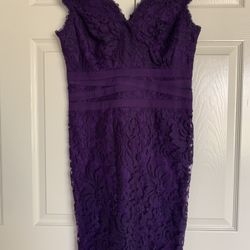 Lace Designer Dress Size 12 Great Condition! 