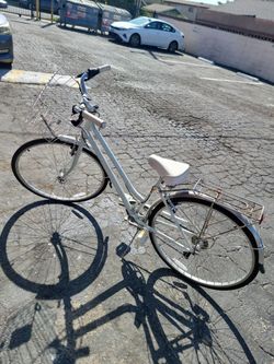 Woman bike