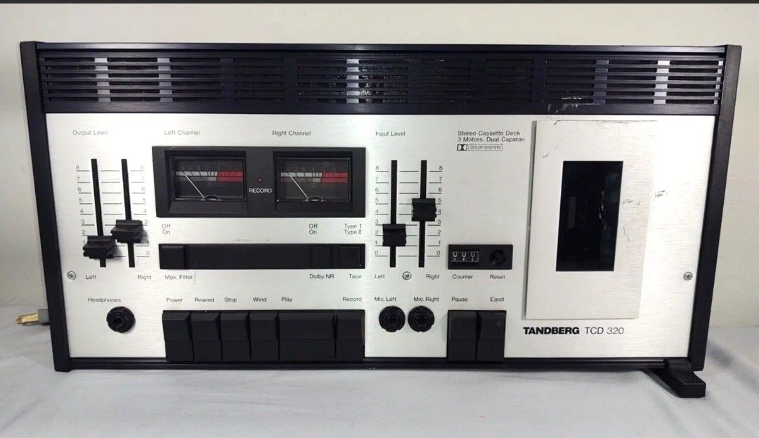 Vtg Tandberg TCD 320 Cassette Deck - Recording Metal Tape Radio - Made in Norway