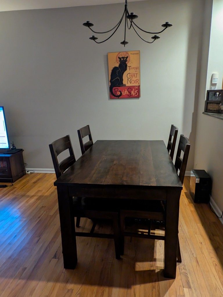 Dark Brown Dining Table