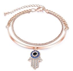 Fashion Evil Eye Double Bracelet