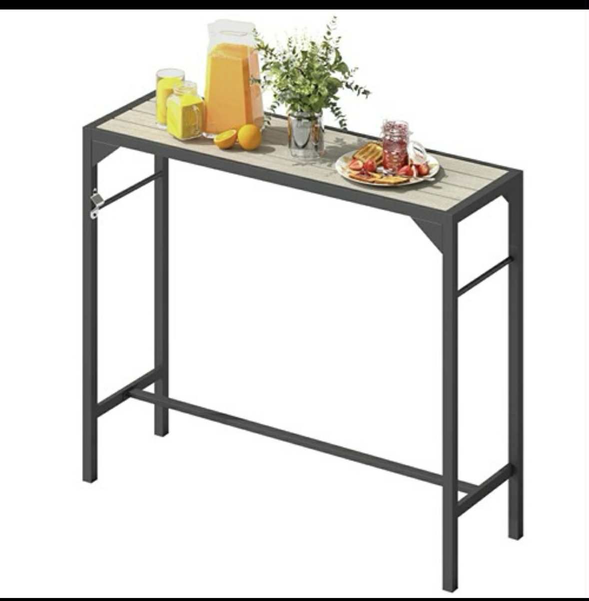 Outsunny 47.25" x 15" x 39"  Indoor/Outdoor Bar Table Bar Height Patio  New In Box 
