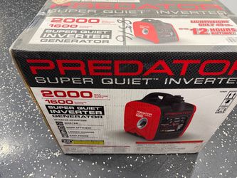 BRAND NEW Predator 2000W Super Quiet Inverter Generator – Never Used