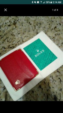 New Rolex Card Holder/Wallet - With Documents - 100% Genuine