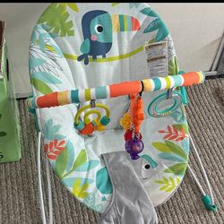 Baby playmat and bouncer