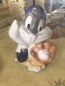 Baseball Bugs Bunny Cookie Jar