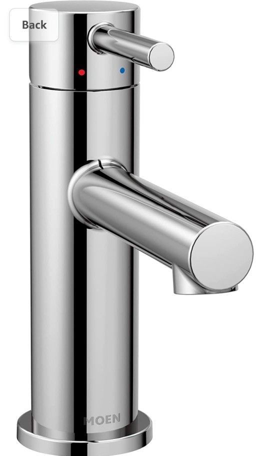 Moen Align Chrome One-Handle High-Arc Bathroom Faucet with Drain Assembly, 6190