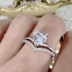 Gorgeous Lab Created Diamond Ring 