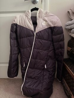 Nike Women’s Long Puffer Jacket Purple & White