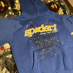 Blue and Yellow sp5der Large