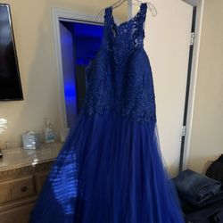 blue prom dress (purchased from bedazzled bridal)
