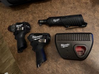 Black Milwaukee tools