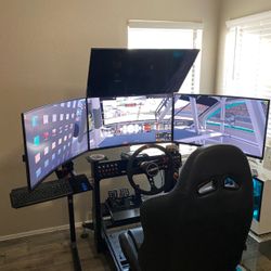High End Racing Sim Rig. Triple Monitor, Just Add A PC.