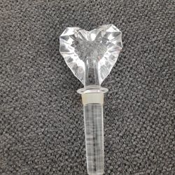 Vintage Mikasa Crystal Venus Heart Bottle Stopper