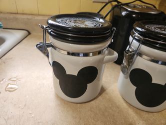 2 Disney Mickey Mouse Jars