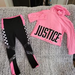 Justice Active Size 6/7 Outfit 