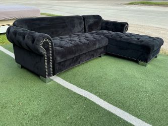 Black sectional sofa