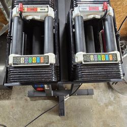 PowerBlock Adjustable Dumbells Up To 50lbs