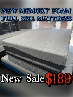NEW MEMORY FOAM FULL SIZE MATTRESS