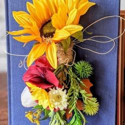 Handmade Autumn Floral Fairy Figurine 