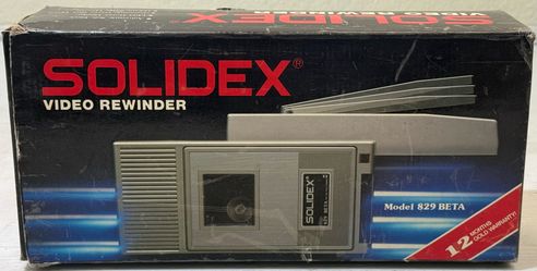 VTG Solidex 829 BETA Betamax Cassette Automatic Rewinder VCR Tape - NEW
