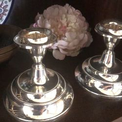 Silver, No Tarnish, Candle Sticks