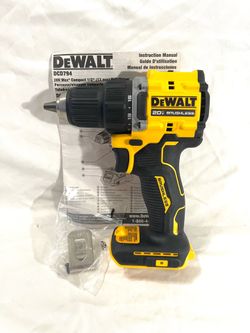 Brand new DeWalt atomic model 20 V brushless drill driver. Details for $149 for tool only.