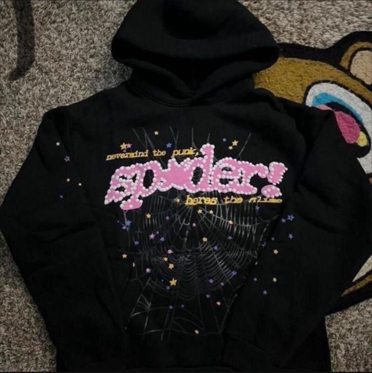 black sp5der hoodie