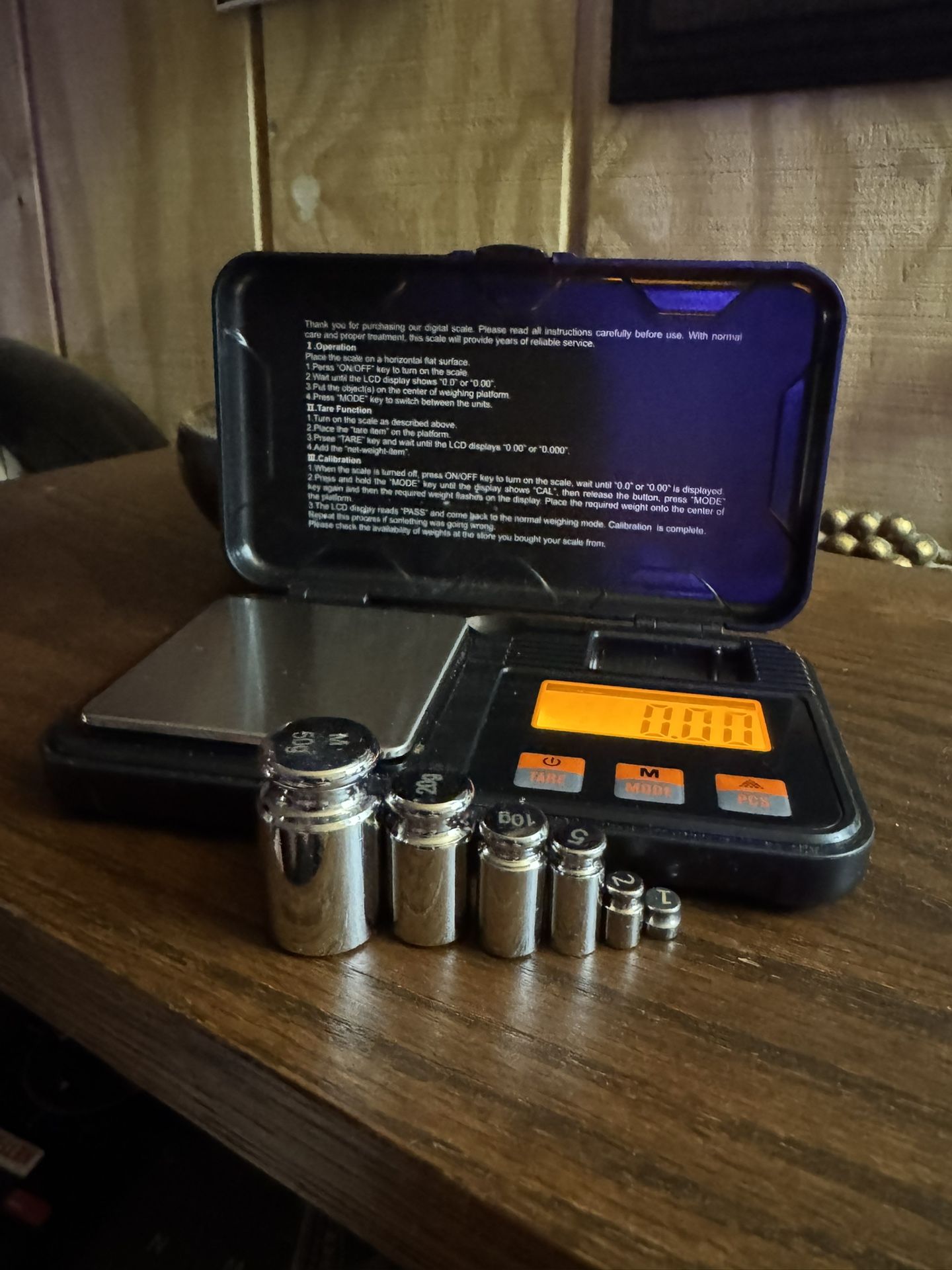 Digital scale & Calibration Weights