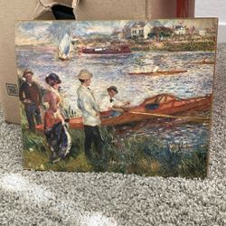 Oarsmen at Chatou - Pierre-Auguste Renoir Painting
