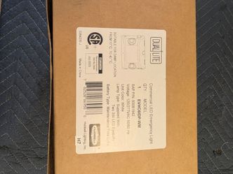 DualLite led emergency light with mounting bracket