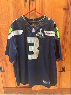 Seahawks Nike Stitched Russell Wilson Super Bowl Jersey Size Mens. XXL