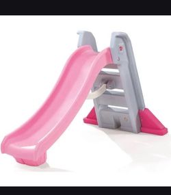 Step2 Naturally Playful Big Folding Slide Pink, Toddlers Gray