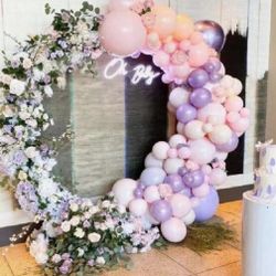 1pc Oversized Diameter 200cm/79inch Wedding Ceremony Queue Background Metal Ring Balloon Arch Stand, Wedding Decoration Prop, Party Festival Outdoor A