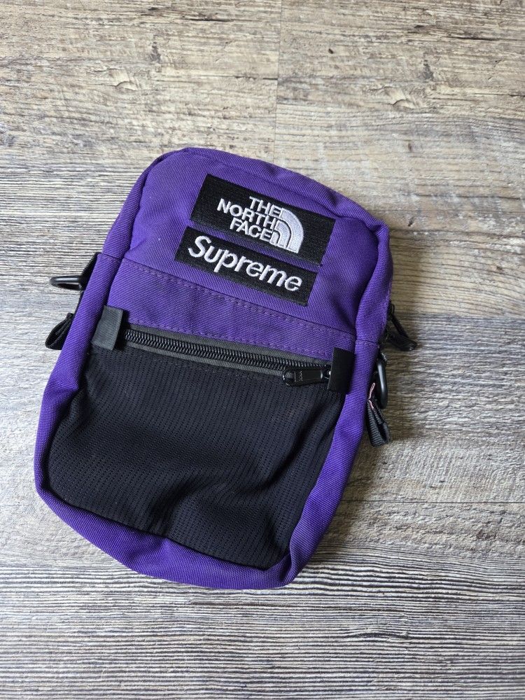 Supreme The North Face Royal Purple Box Logo Shoulder Bag DS