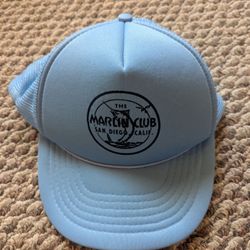 Marlin Club Fishing Hat Cap Fisherman San Diego Kona Kai Yacht Boating Angler Deep Sea Tuna Shark Swordfish REI Penn Shimano Reel Rod Vintage Gear