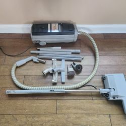 Lux Classic Complete Vacuum Cleaner System Gray Vintage