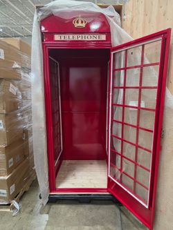 Telephone booth 8 ft tall metal