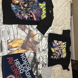  Marvel Shirts Lot