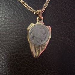 Indian Had Nickel Coin Necklace For Men Or Women
