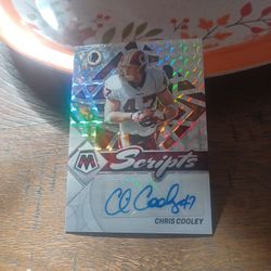 Chris Cooley Autograph Scripts Mosaic