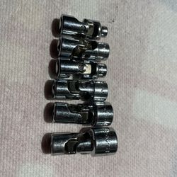 SK USA 1/4” drive flex sockets 6 point 1/2”,7/16”,3/8”,5/16”,1/4”,3/16” great condition $100 for all