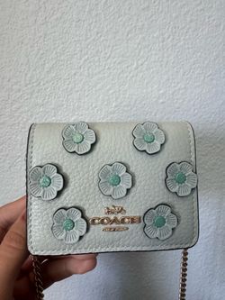 Coach mini leather crossbody wallet-on-chain