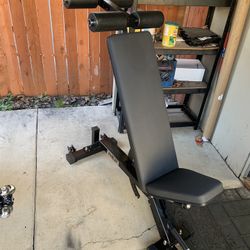 Rep Zero Gap Bench With Leg Roller Attachment 