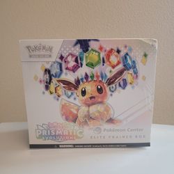Pokemon Center Prismatic Evolutions Elite Trainer Box Sealed