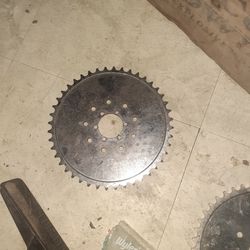 Motorized Bike Rear Sprocket 44 Tooth Two Bolt Patterns