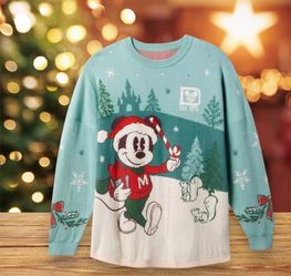 Mickey Mouse Vintage Christmas Holiday Spirit Jersey Sweater size S